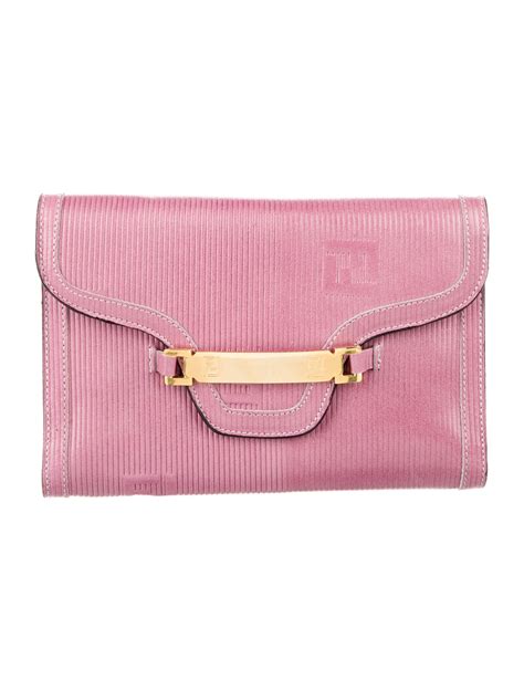 fendi grey silk purse|fendi wallet pink.